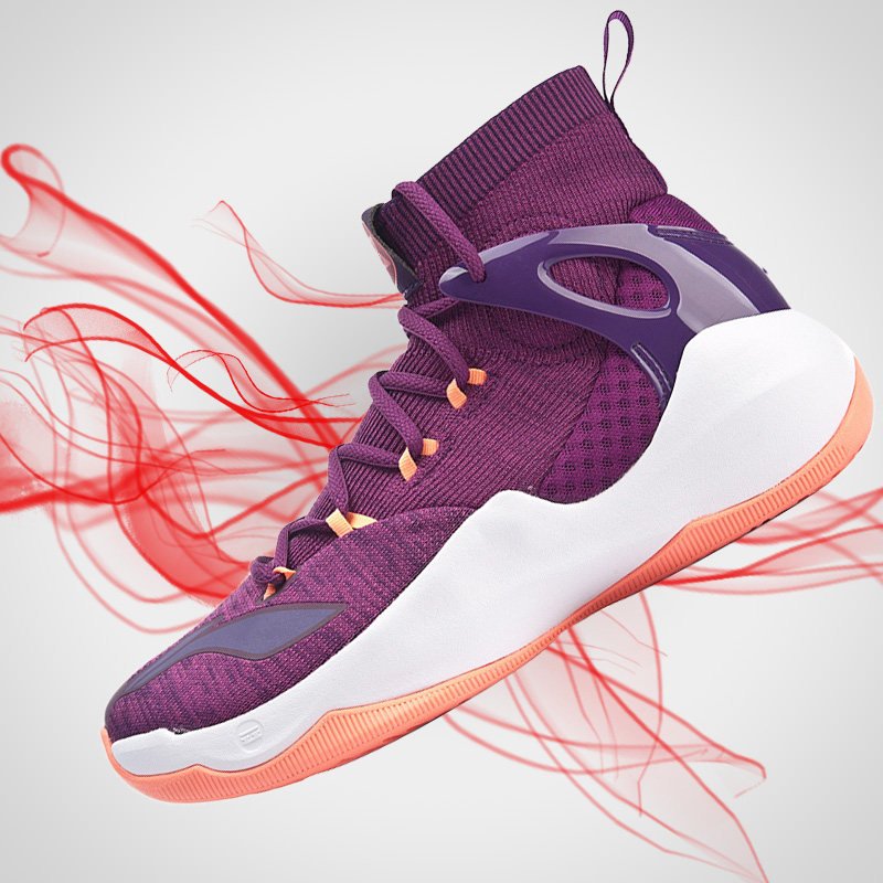 李宁音速6vi夏季新款高帮一体织袜袜子篮球篮球鞋