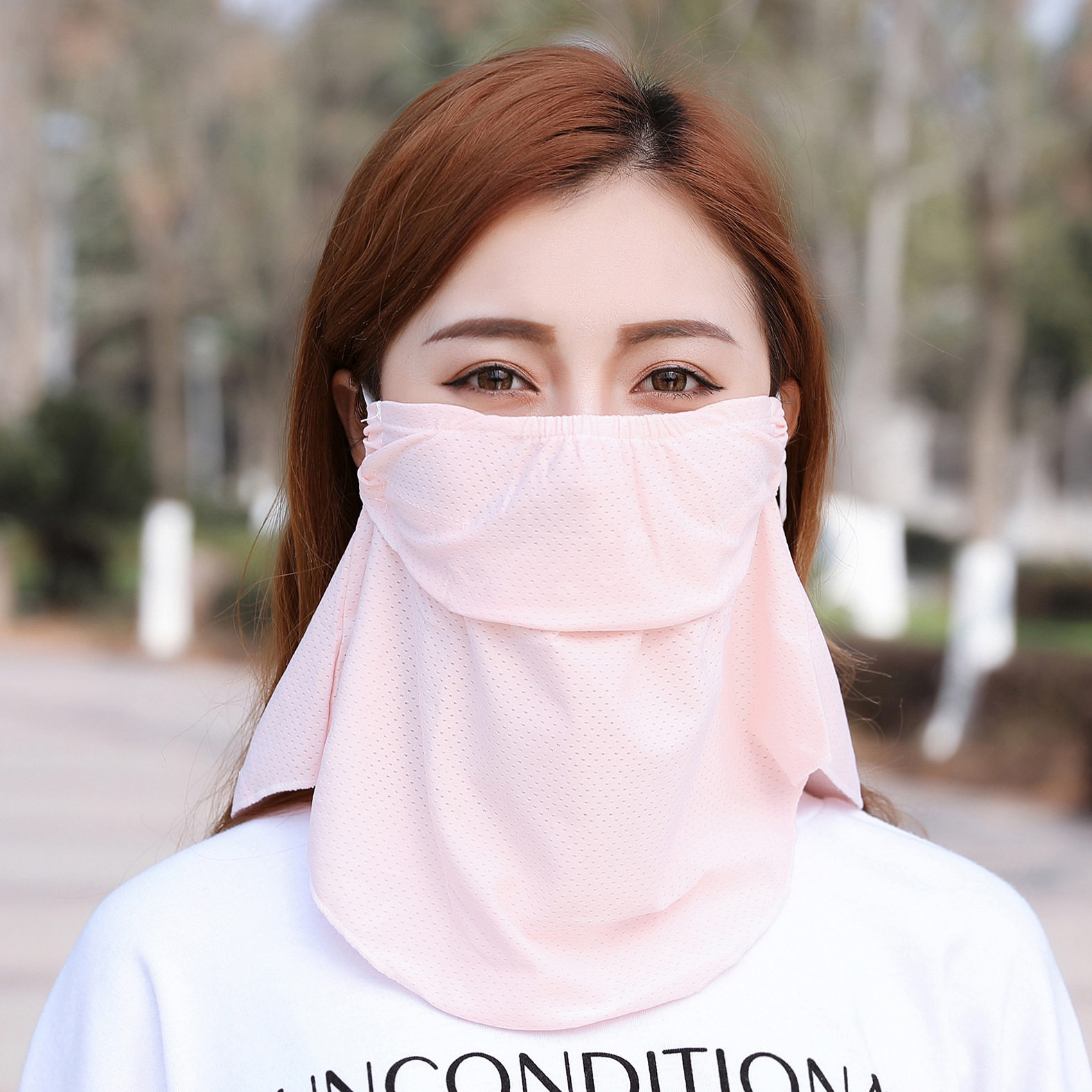 2021年防尘面罩透气凉爽遮阳出游户外脸罩骑行防防晒面纱