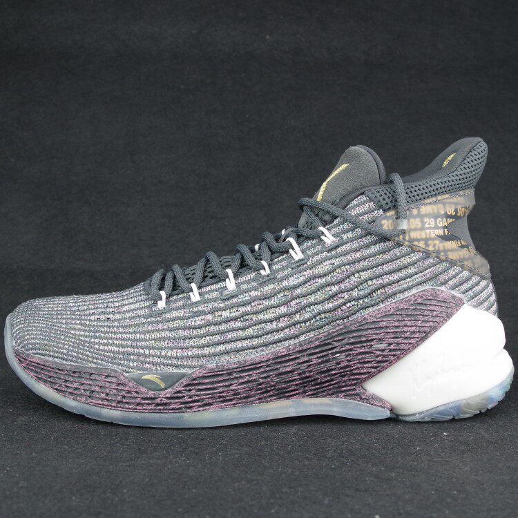 安踏新款汤普森四代kt4明星实战运动战靴高帮篮篮球鞋