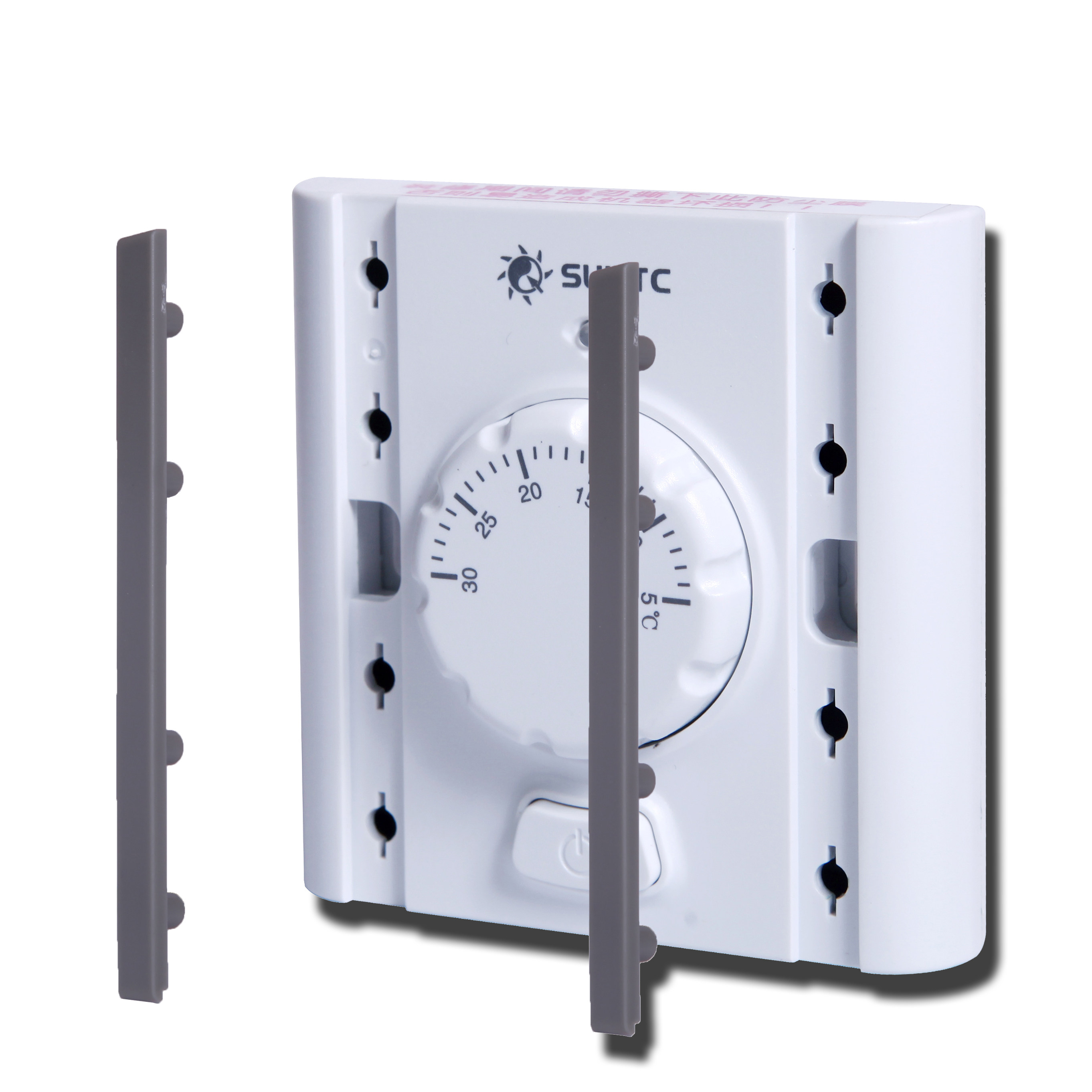 鑫源suittc电地暖水暖发电热膜电缆汗蒸房旋钮温控器温控开关8801