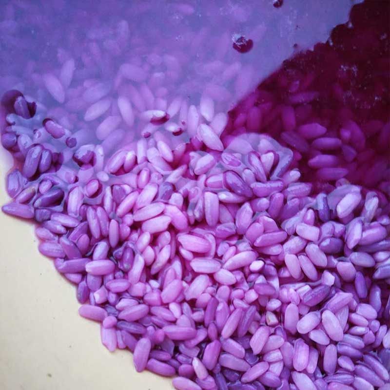 2019新品五色糯米饭原料纯天然染料植物花紫蓝草紫色米草150g包邮