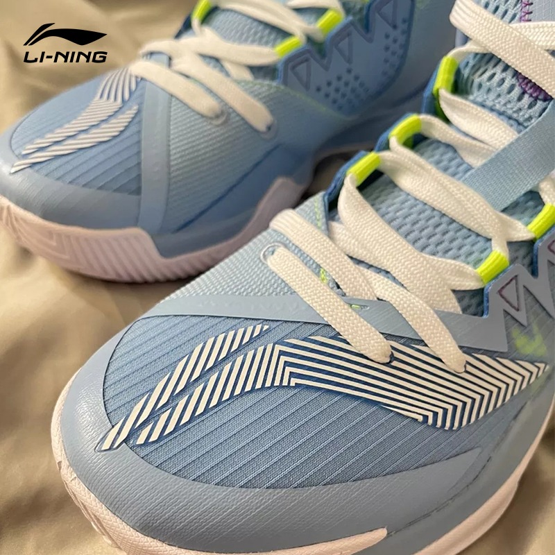 李宁暴风篮球鞋男2024夏季新款男鞋低帮耐磨缓震实战运动鞋男子