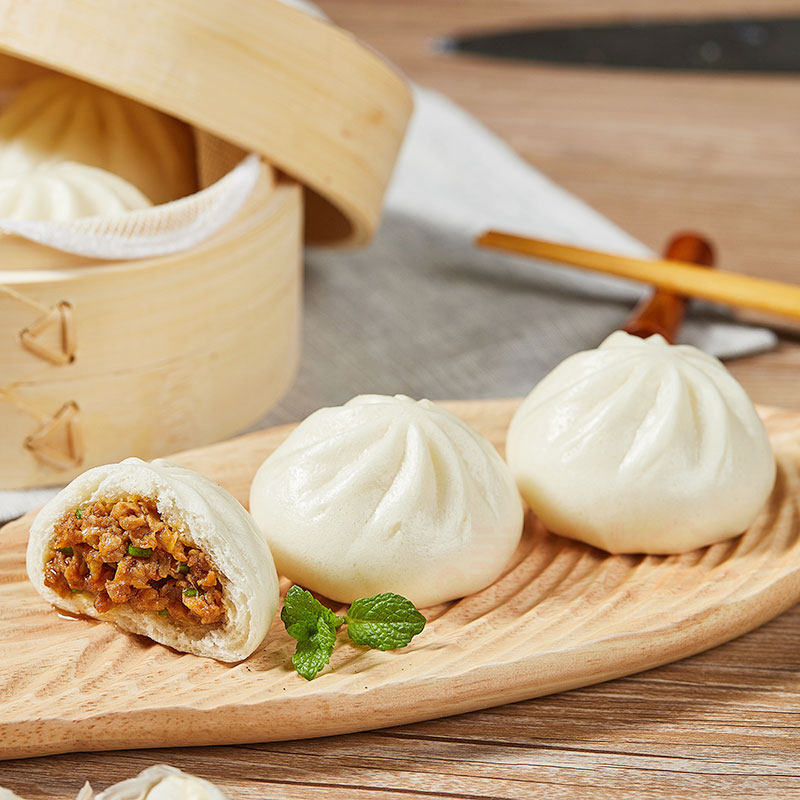 安井猪肉包720g港式早茶餐饮速冻食品肉包子馒头面食酒店点心包邮