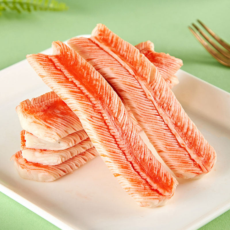 安井v形仿蟹肉1kg10包蟹肉棒寿司v型蟹柳手撕蟹柳即食火锅食材