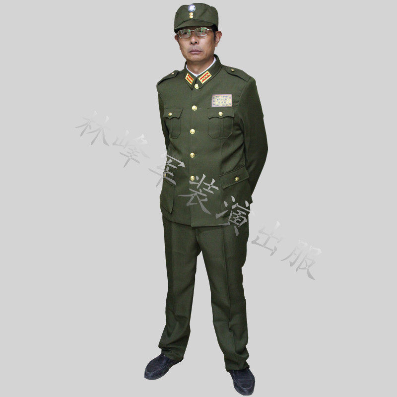 沙家浜新款中式国民党军装文艺舞台古装抗战阿庆嫂表演民国演出服