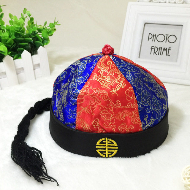 皇帝地主王爷太子帽子唐装民族配饰年会表演帽子