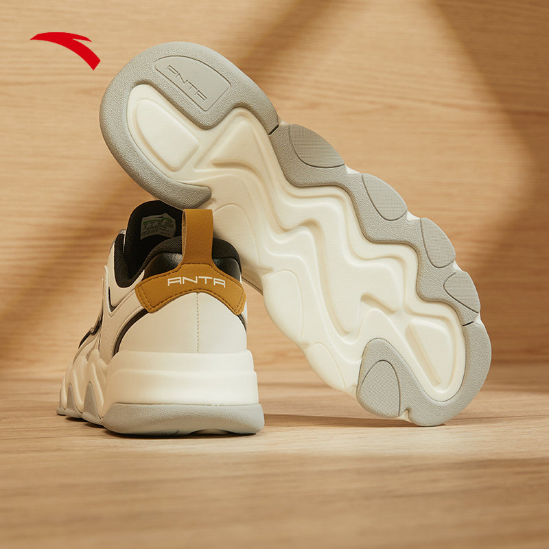 安踏后浪男鞋2022秋季新款官方旗舰皮面防水运动休闲鞋