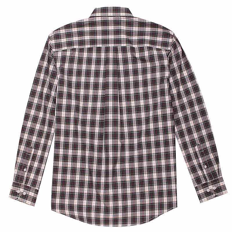 sbprc圣大保罗专柜正品男士纯棉小格子长袖衬衫衬衣衬衫