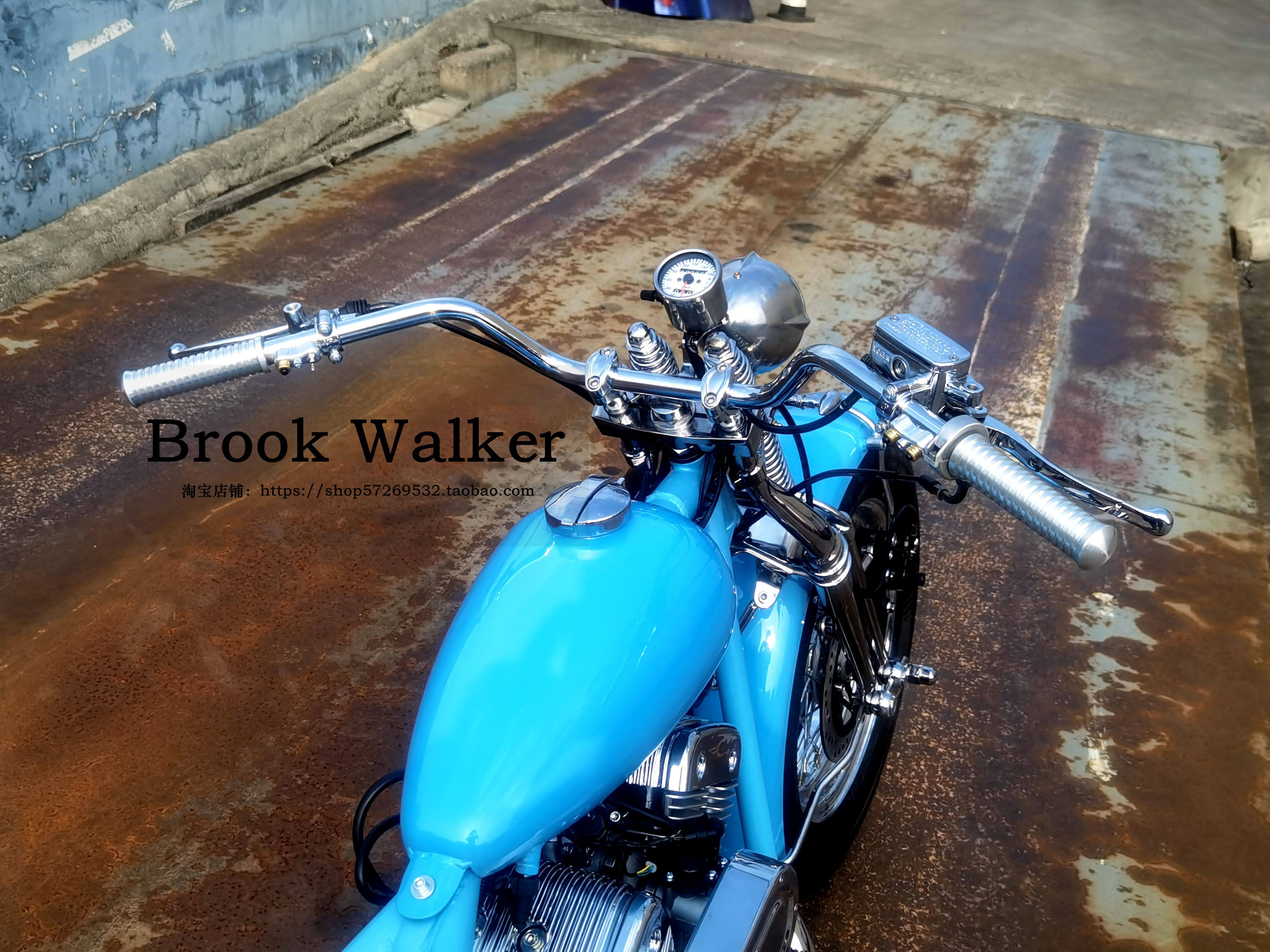 brookwalker布沃克钜云火石250弹簧头bobber复古机车摩托车