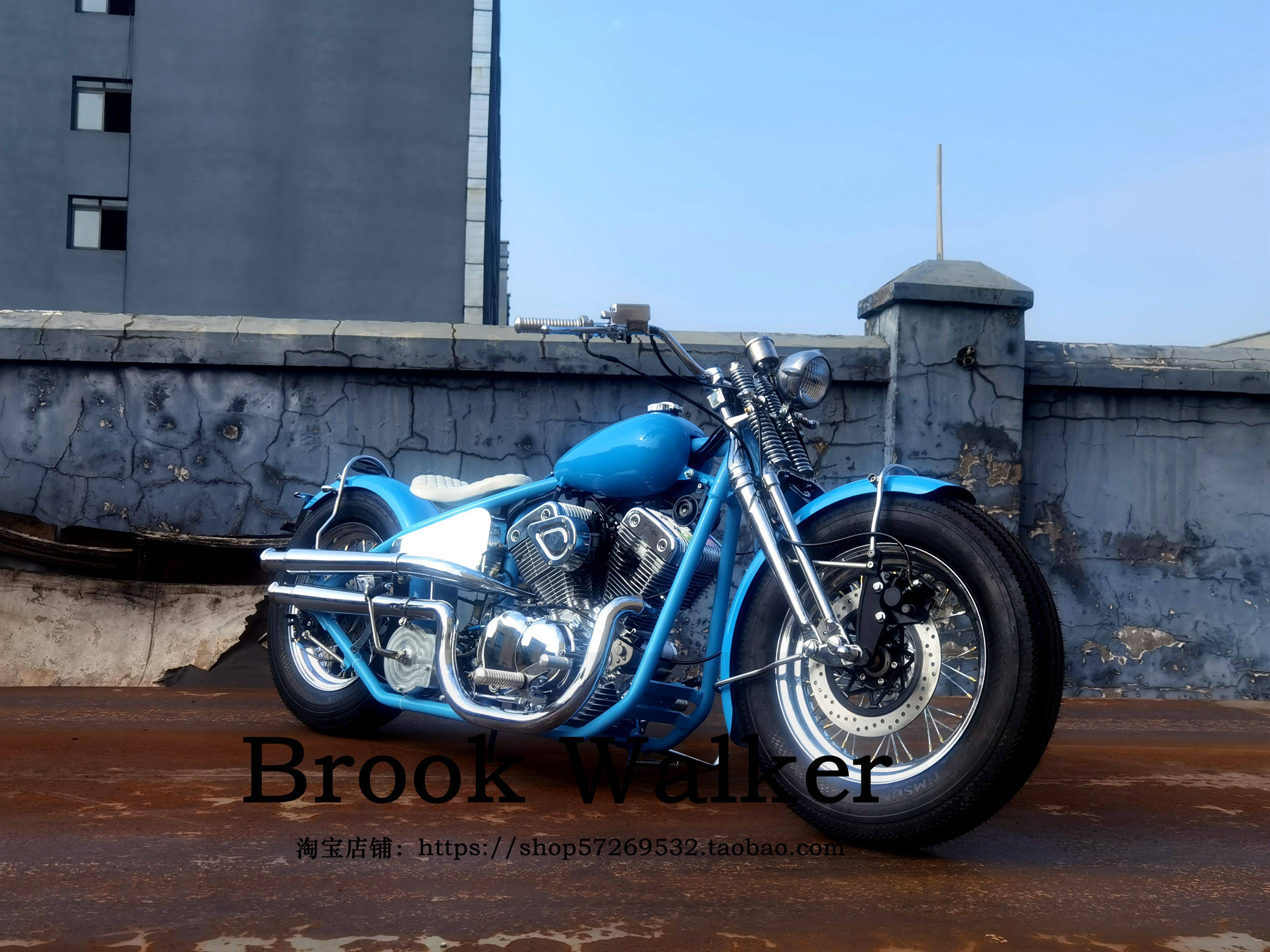 brookwalker布沃克钜云火石250弹簧头bobber复古机车摩托车