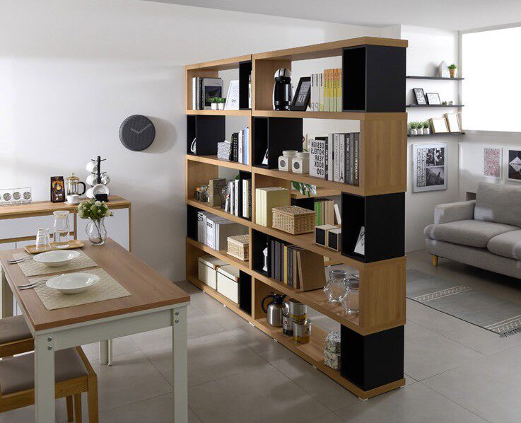 客厅隔断图书馆书柜书架办公置物架文件柜格子阅览室书架