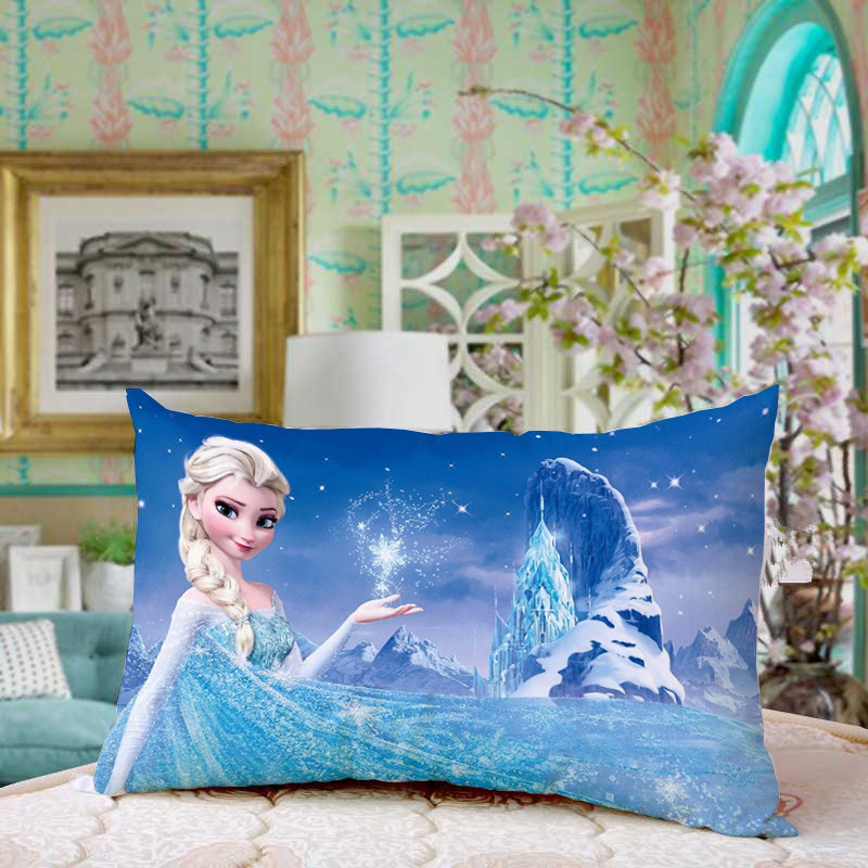 宫月家纺冰雪奇缘艾莎公主抱枕定做照片枕头靠垫