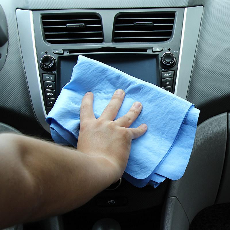 洗车鸡皮布擦玻璃抹布加厚鹿皮巾干发毛巾吸水麂皮擦车巾汽车用品