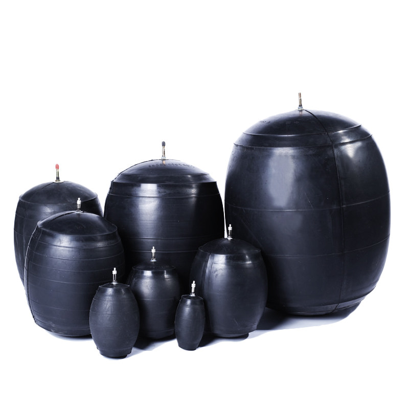 管道闭水试验气囊污水管封堵试漏球橡胶试压堵漏球充气堵水气囊厚