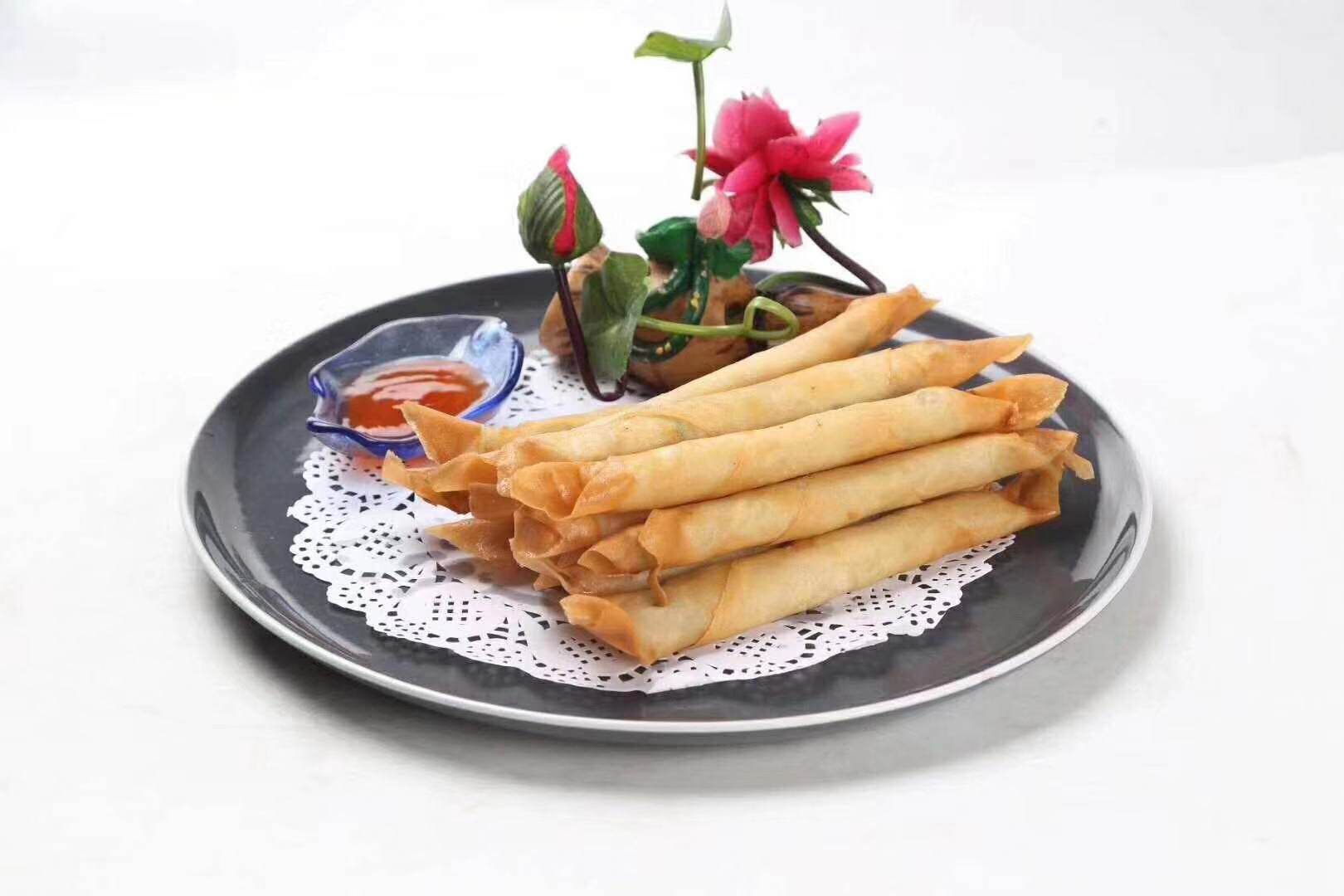 脆皮虾仁荠菜冷冻半成品早餐春卷油炸小吃酒店包点