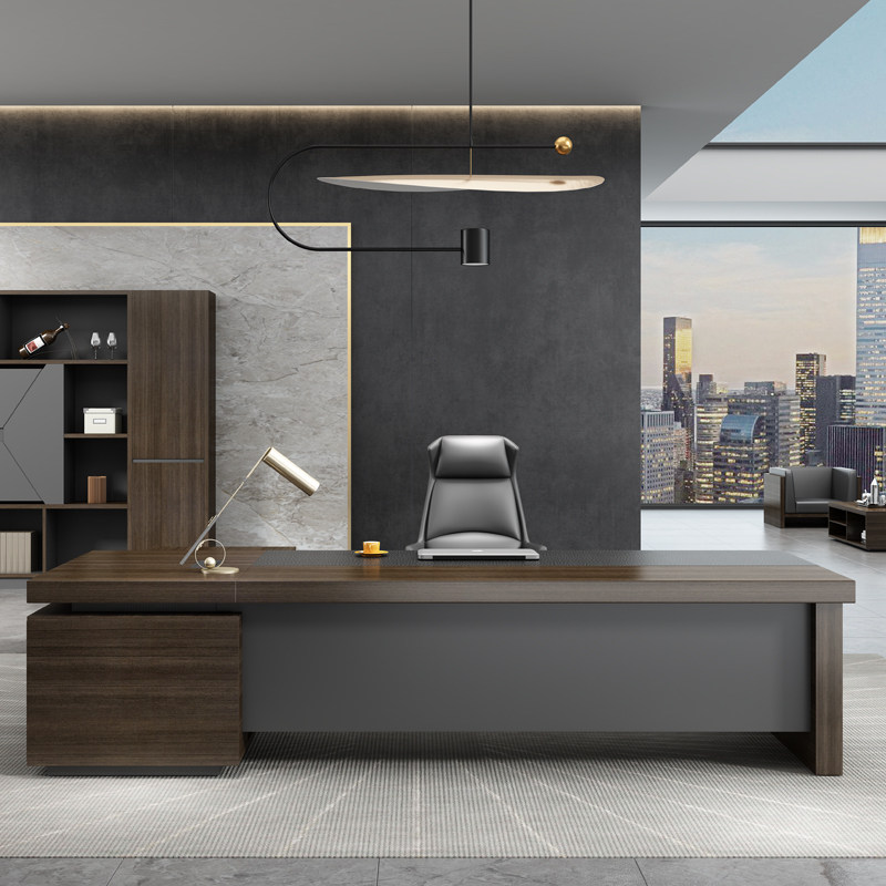 办公桌勇心大气老板大班台总裁经理主管单人办公大班台