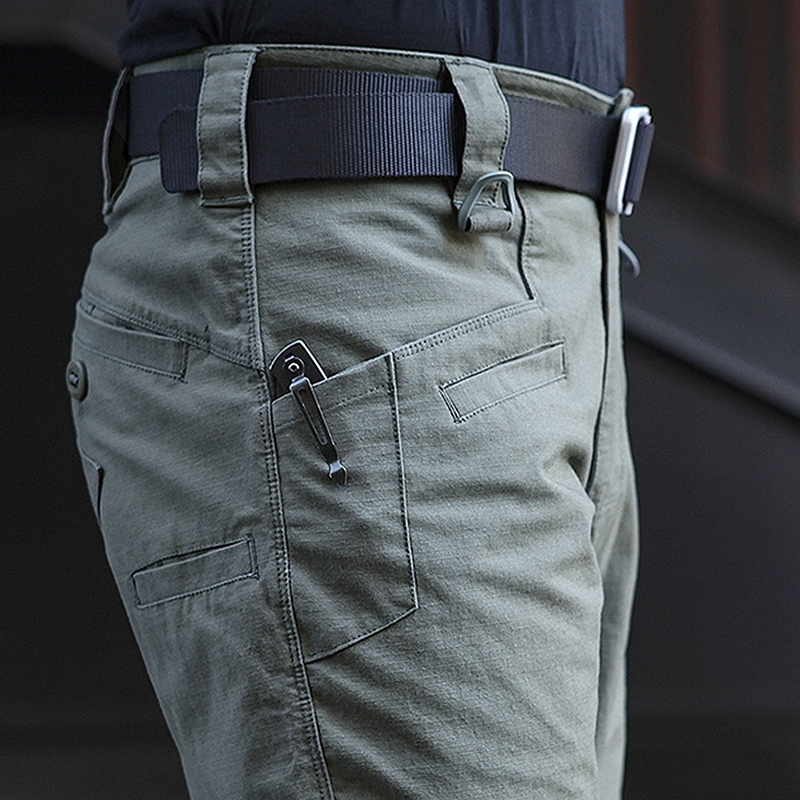 春秋季执政官户外宽松弹力战术裤军迷多口袋通勤工装裤防泼水耐磨