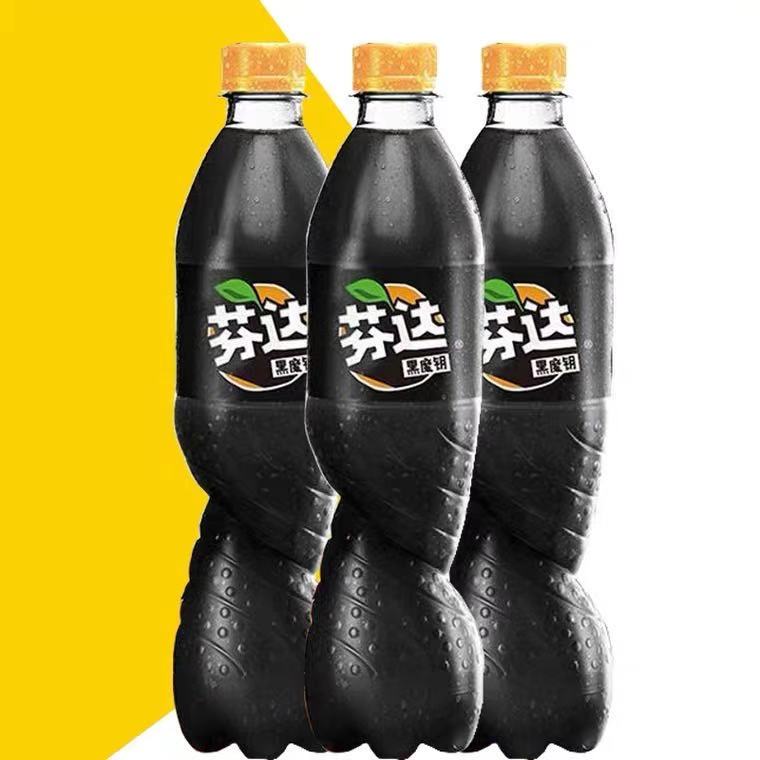 可口可乐乐新品芬达黑魔钥香蕉巧克力500ml12瓶碳酸