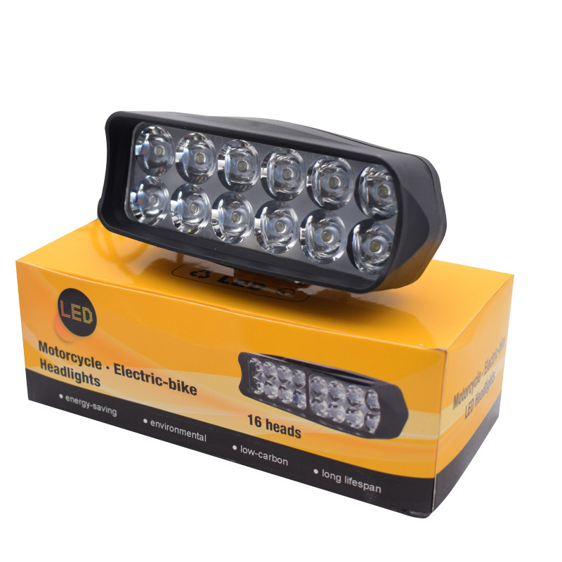 电瓶车摩托车led超亮大灯12v强光电动电动车车灯摩托车车灯