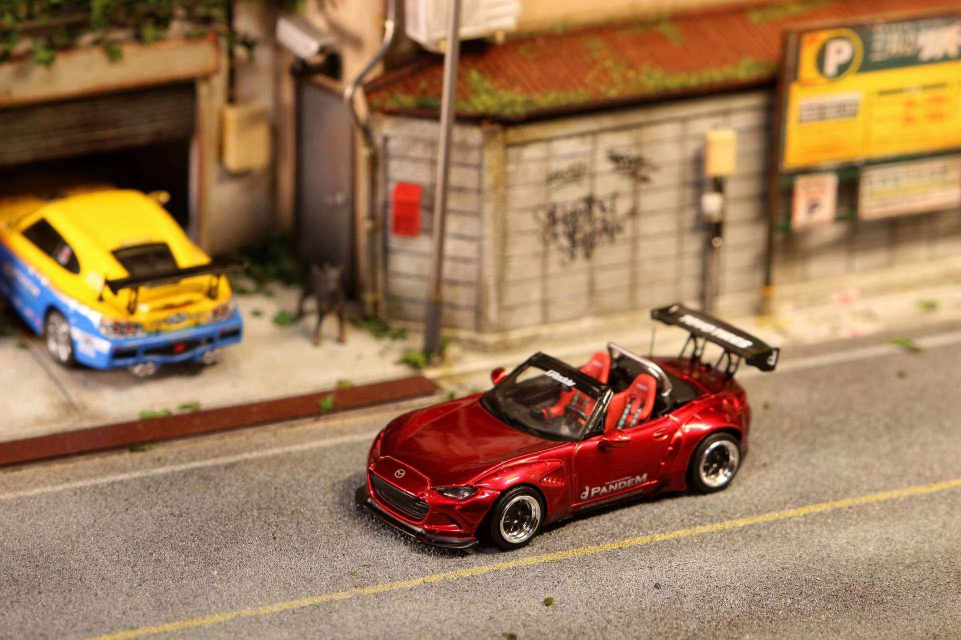 streetweapon马自达mx5红色合金汽车模型车模