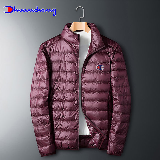 Ouchhang champion lightweight down jacket men's short stand-up collar white duck down 2020 new winter warm jacket jacket Ouchhang champion lightweight down jacket men's short stand-up collar white duck down 2020 new winter warm jacket jacket