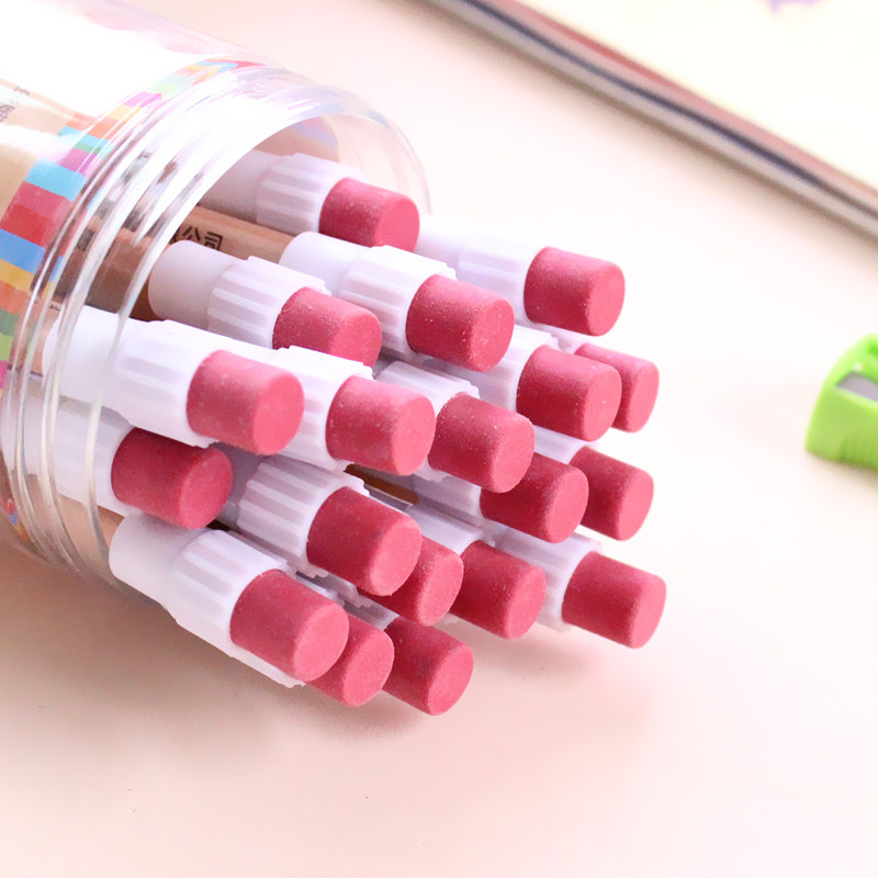 铅笔中华6610大皮头hb橡皮无铅学生661620支装铅笔