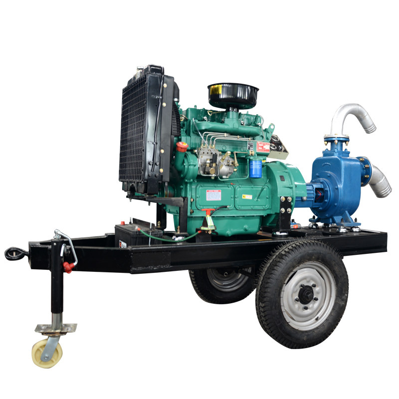 柴油机水泵30kw 柴油抽水机自吸式水泵机组 移动式离心泵380v