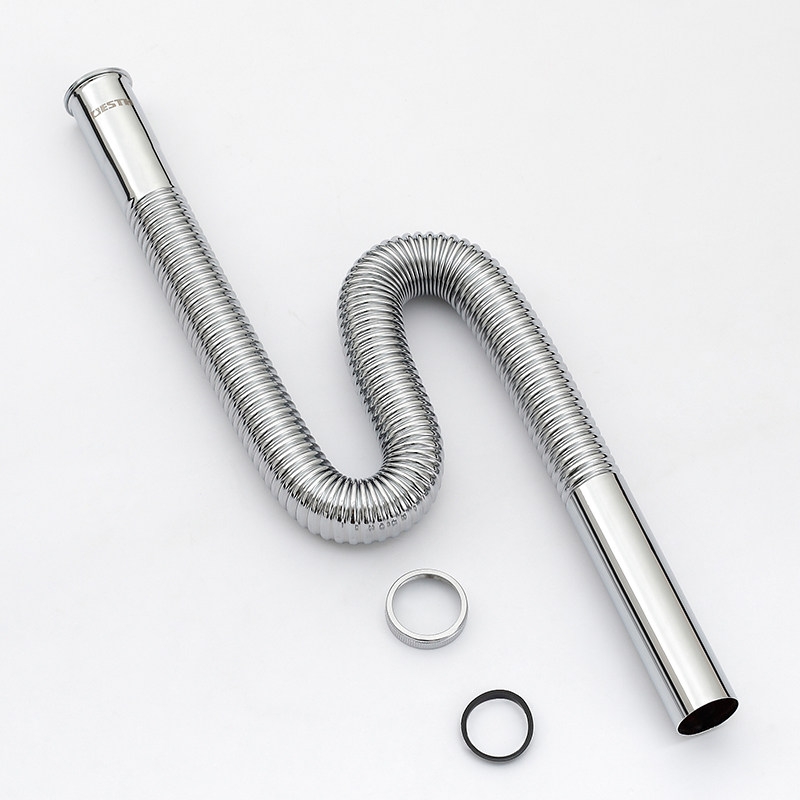 百汉bh-3548 全铜面盆菜盆可伸缩防臭下水管排水管