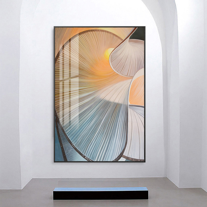 艺术装饰画玄关进门尺寸挂画轻奢抽象设计小众现代装饰画