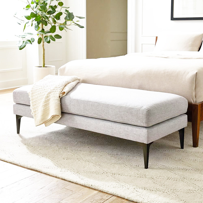 北欧床尾简约换鞋衣帽间客厅美式沙发长凳服装店床尾凳