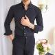 Mr. Lu San's self-made Korean version of the business solid color big pointed collar shirt young British slim non-iron shirt men's trend Mr. Lu San's self-made Korean version of the business solid color big pointed collar shirt young British slim non-iron shirt men's trend