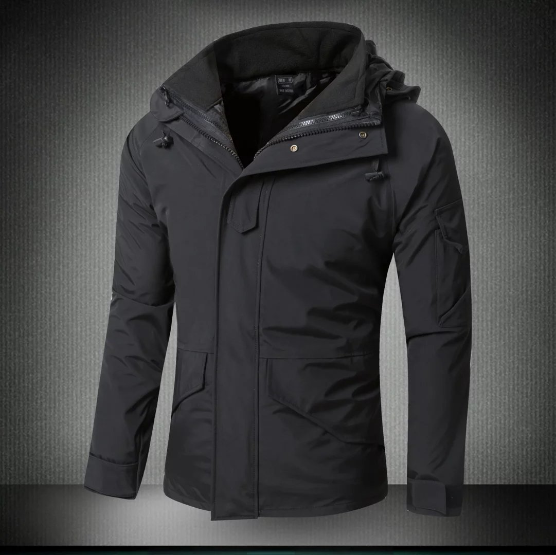 户外执政官男G8战术迷彩风衣秋冬三合一滑雪服可拆压胶防水冲锋衣