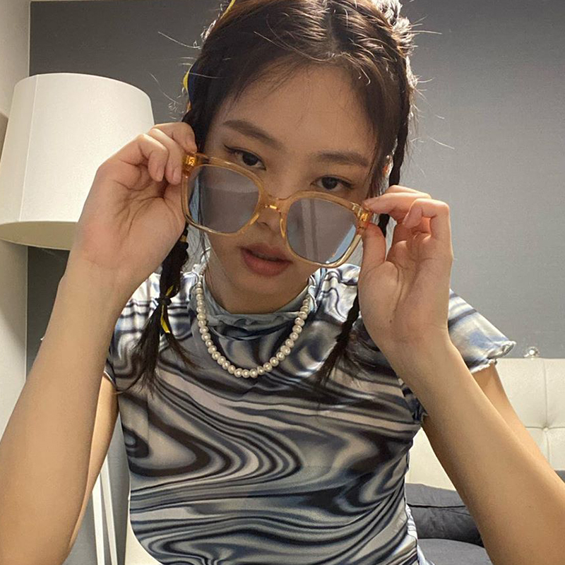 jennie同款合作联名墨镜ins大脸显瘦太阳眼镜太阳眼镜