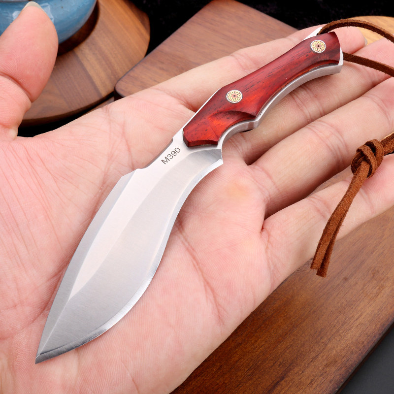 m390军工求生荒野小刀野外生存直刀硬度多功能组合工具