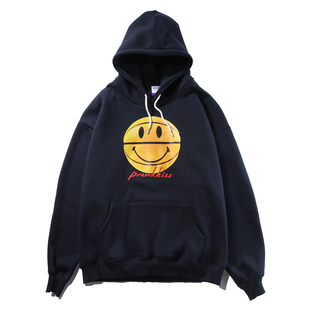 prank 连帽卫衣男 kiss李予诺潮牌秋冬篮球印花纯棉宽松加绒情侣装