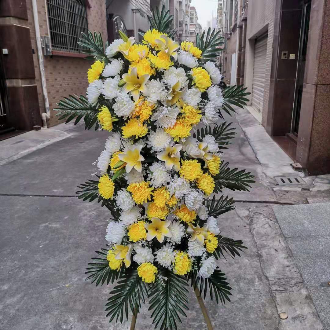 花篮假花清明节扫墓陵园祭祖仿真殡葬塑料花念追悼