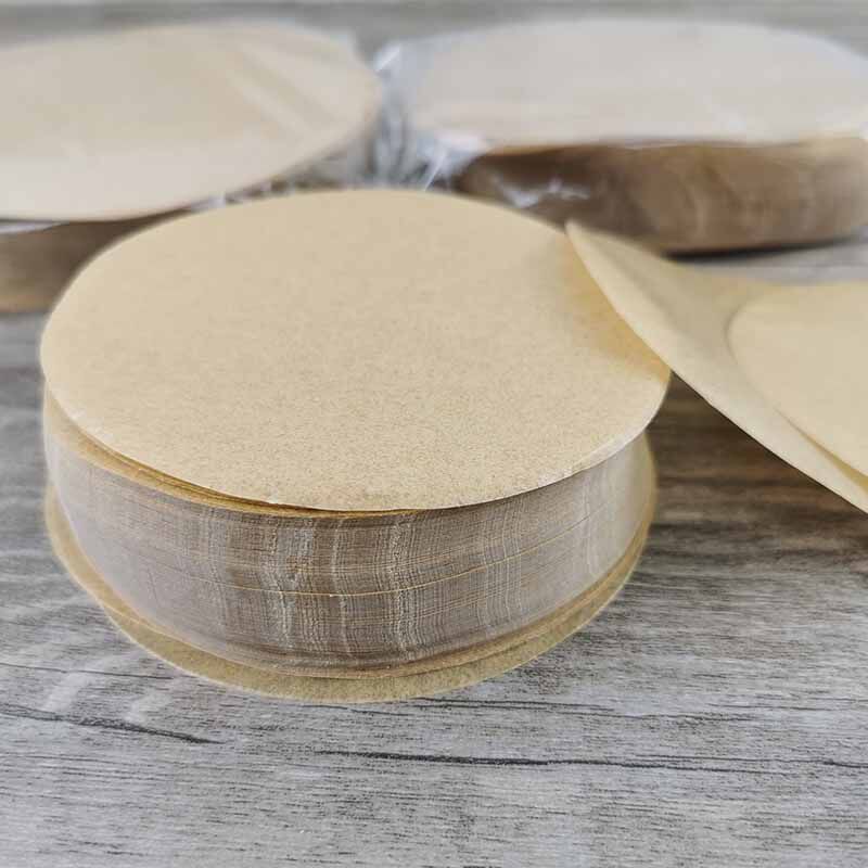 原木色包底纸蒸笼纸不粘蒸包子纸蒸馒头纸垫粿纸烘焙油纸500张