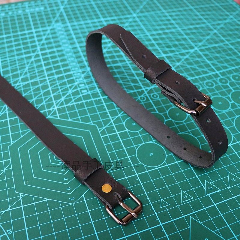 皮带头层牛皮刀套绑腿固定大腿小腿捆绑绑带腰带
