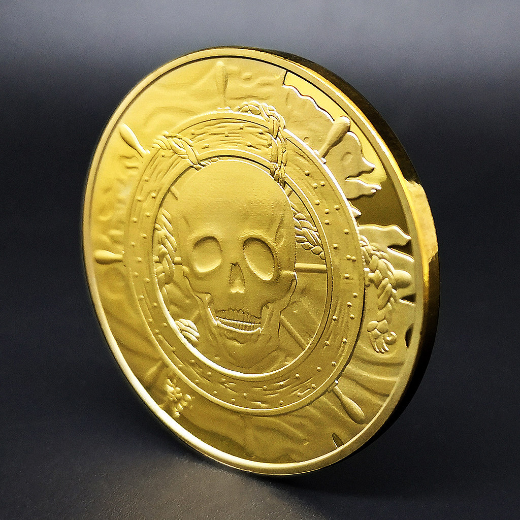 海盗加勒比海盗金币银币寻找宝藏游戏道具硬币杰克创意礼盒