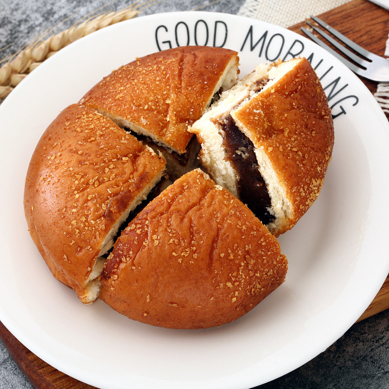 豆沙面包早餐餐食品红夹心1000g沙包馅夹心软传统西式糕点