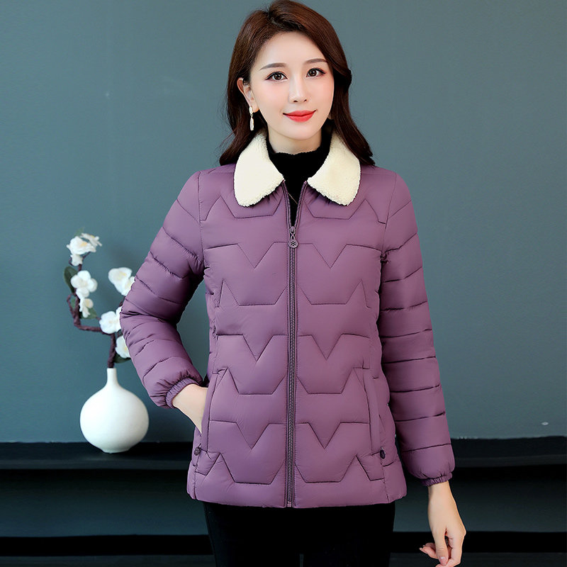 秋冬羽绒棉棉衣女中长款亮面棉服2021新款韩版时尚保暖上衣外套