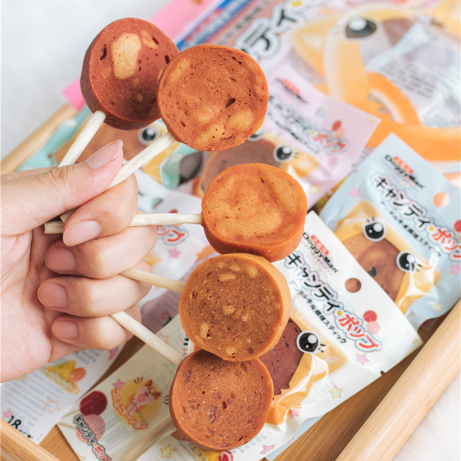 小胖柯基多格漫棒棒糖5支什锦牛肉芝士宠物狗零食狗零食