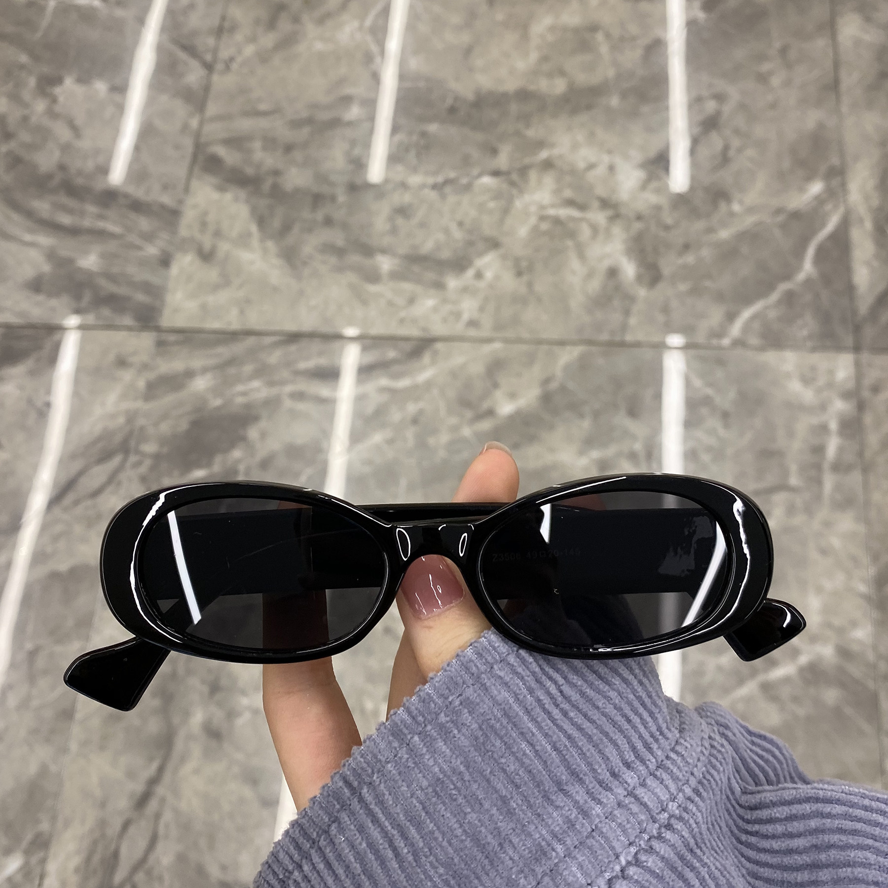 超酷欧美ins复古墨镜圆脸网红嘻哈太阳镜蹦迪太阳眼镜