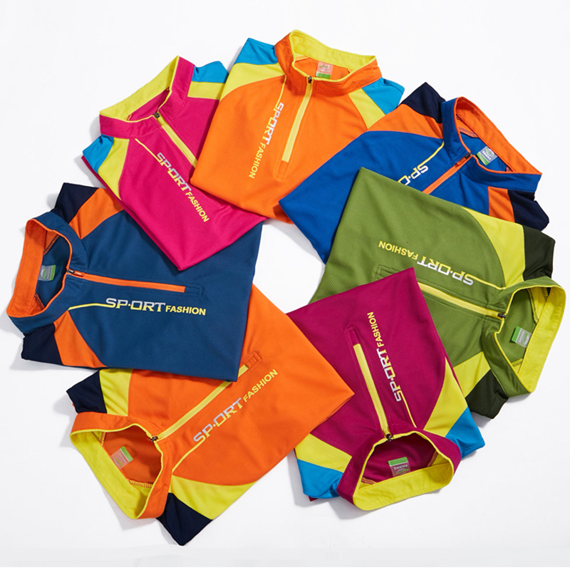 凯思克速干衣男短袖立领跑步健身女大码夏季快干衣服户外运动t恤