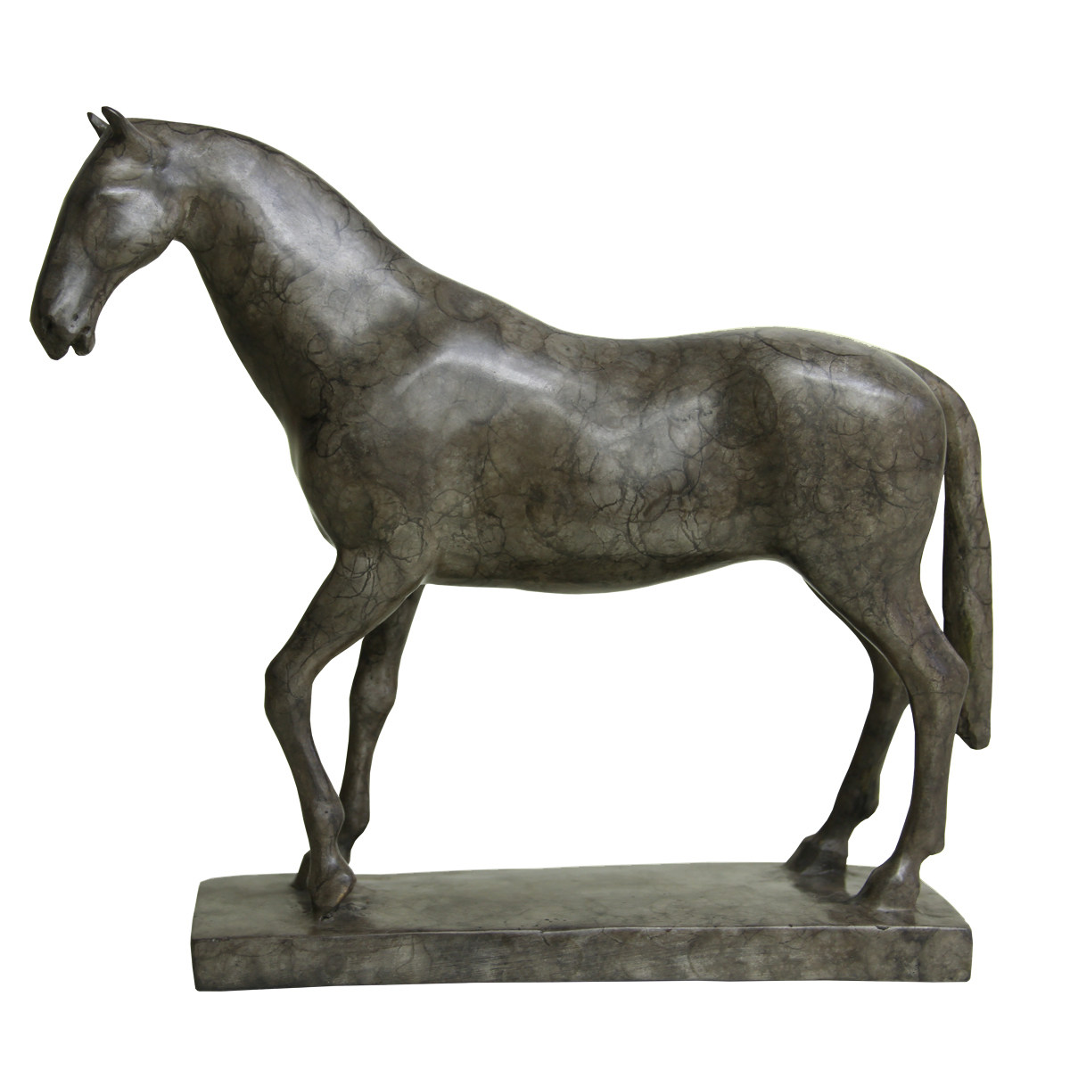 曹云原创雕塑作品青铜铜爵马中式禅意客厅书房装饰摆件