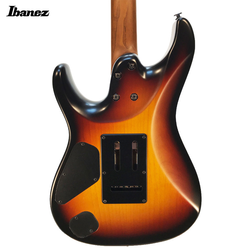 日产ibanez吉他依班az2402tff日落渐变变小双摇品烤吉他电吉他