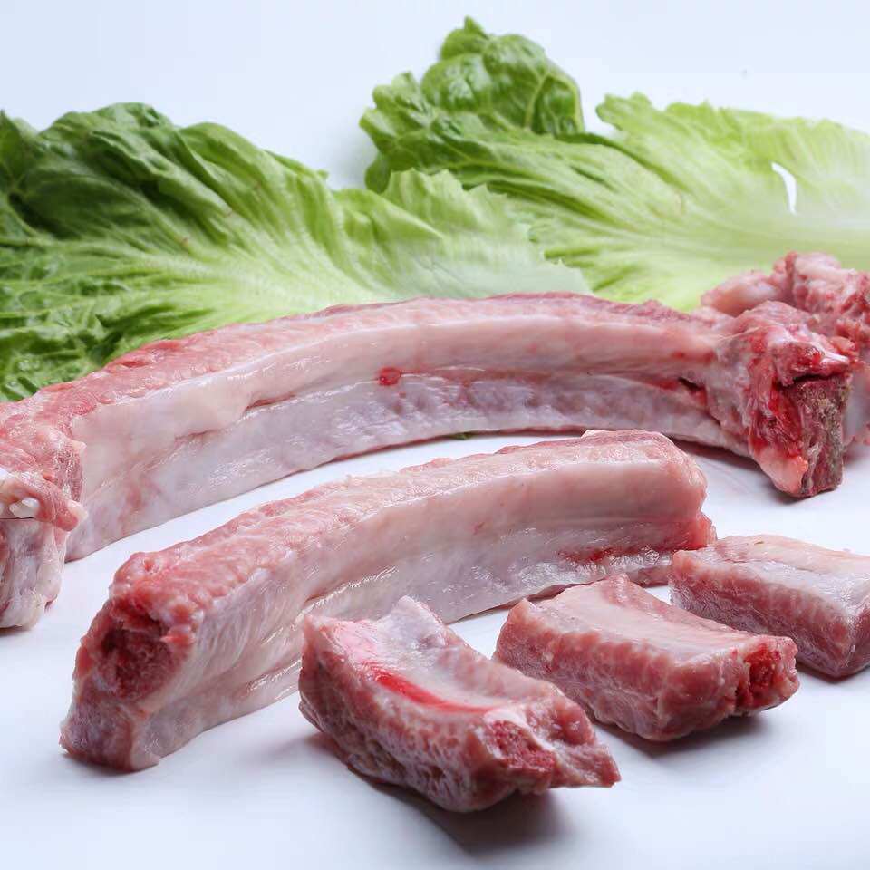 新鲜猪排骨精小排骨猪肋排现杀土猪排农家土猪肉子排五花肉包邮