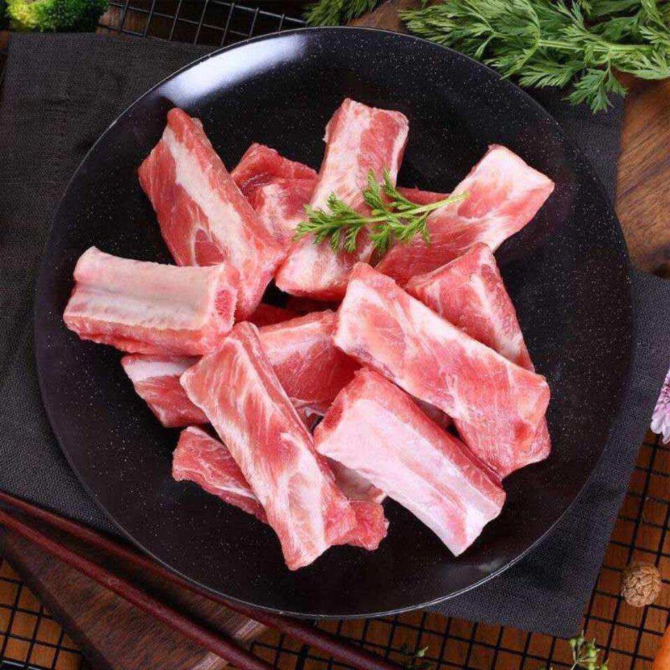 新鲜猪排骨精小排骨猪肋排现杀土猪排农家土猪肉子排五花肉包邮