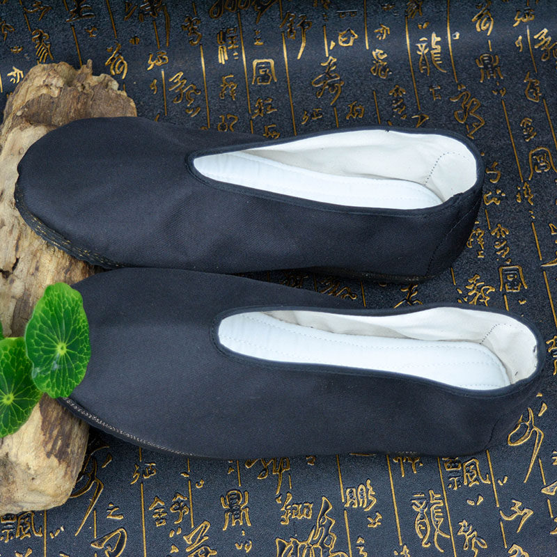 道士鞋男手工轮胎十方道家家圆练功布鞋修行太极鞋