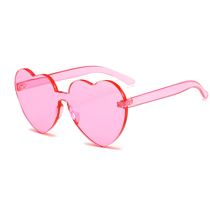 韩版粉色爱心沙雕少女墨镜爱搞拍照太阳眼镜